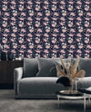 Pink Peonies on Dark Background Wallpaper