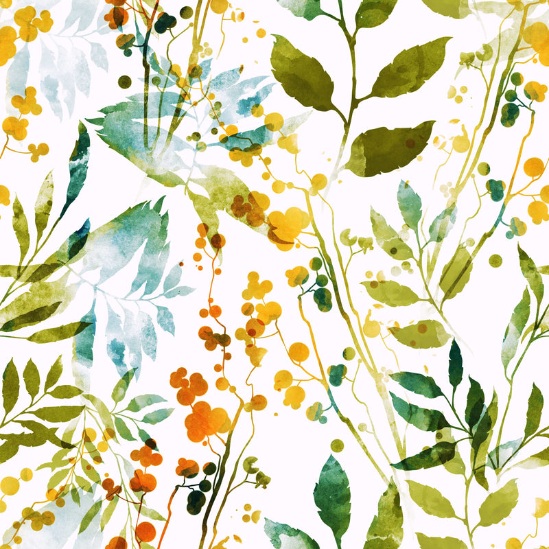 Boho Leaves Wallpaper
