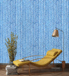Braid Lines in Blue Wallpaper