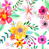 Bright Large Flowers Wallpaper