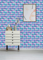 Bright Palm Geometric Leaves Wallpaper