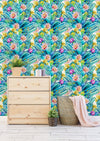 Bright Watercolor Cactus Wallpaper