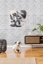 Brushstrokes Pattern Wallpaper