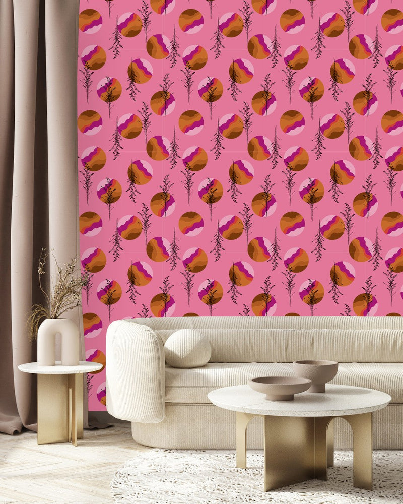 Brightly Pink Wallpaper