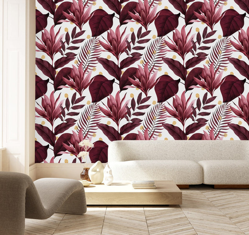 Burgundy Plants Wallpaper