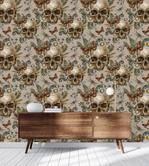 Skulls Pattern Wallpaper