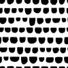 Black Pattern on White Wallpaper