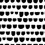 Black Pattern on White Wallpaper