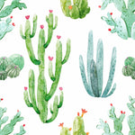 Cacti on White Background Wallpaper