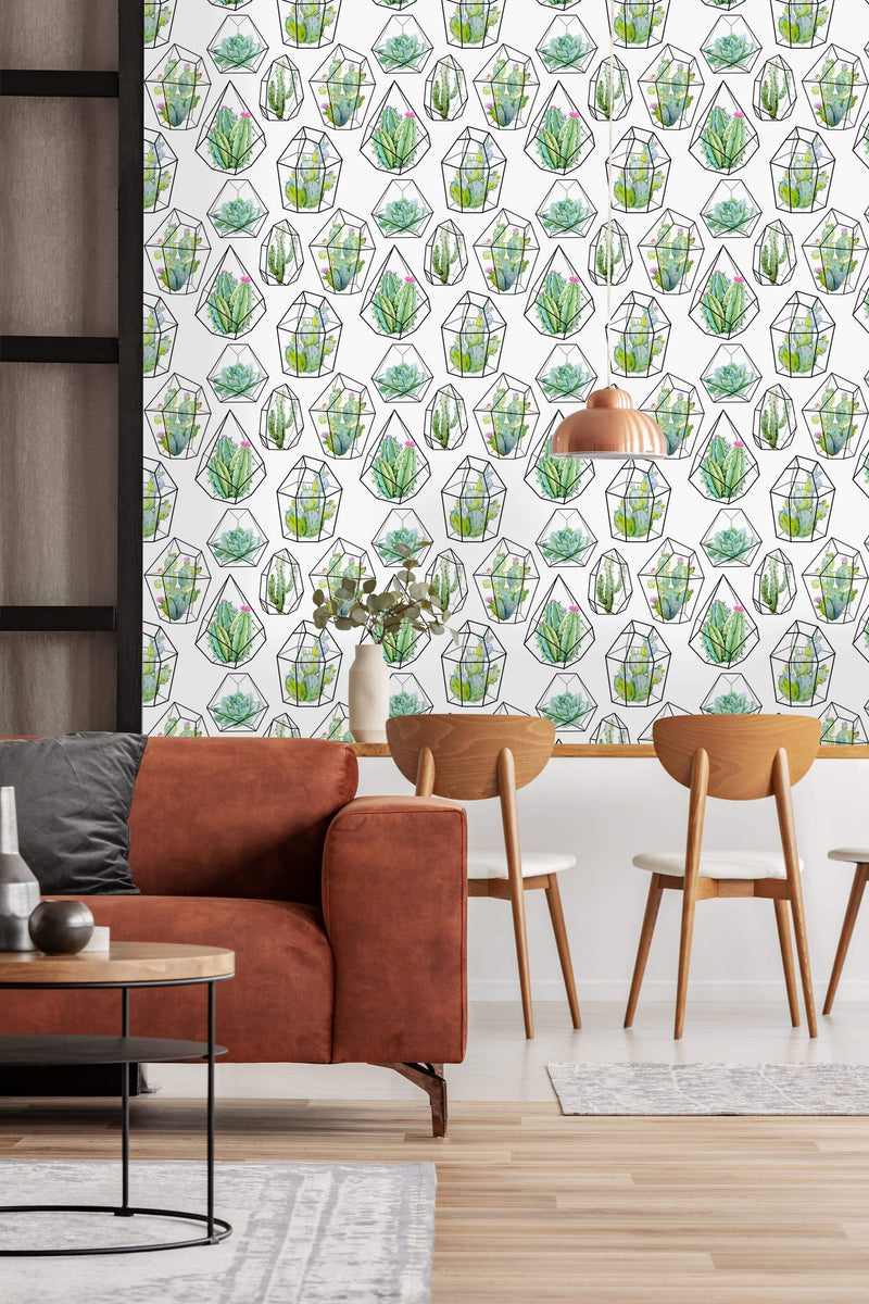 Cactuses and Succulents Wallpaper