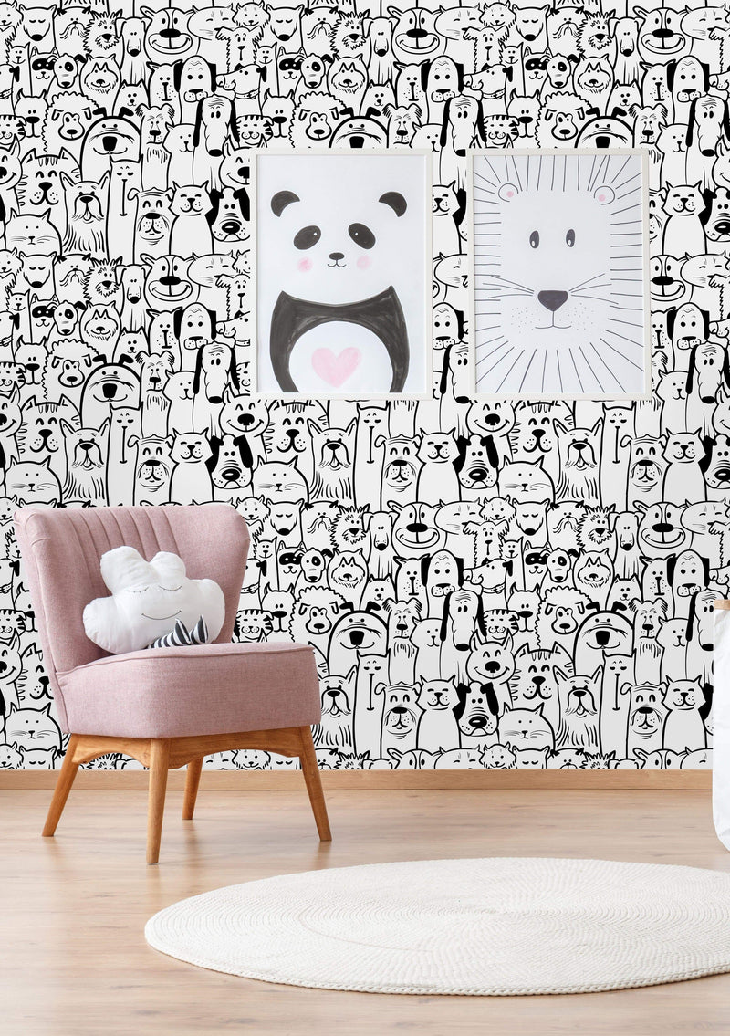Cats with Dogs Wallpaper