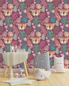 Fashionable Tigers Pattern Wallpaper