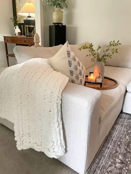 Hygge Ultra Soft Chenille Chunky Knit Throw