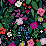 Pink Strawberry and Flowers Wallpaper