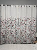 Clarissa Floral Room Darkening Window Curtain Panel Set