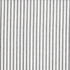 Rod Pocket Curtain Panels Pair in Classic Black Ticking Stripe on White