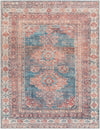 Baltinglass Rust & Blue Washable Area Rug