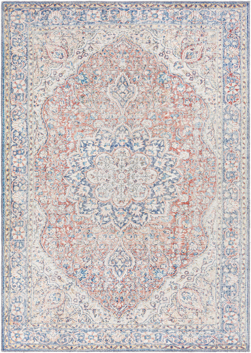 Wacousta Red&Blue Washable Rug