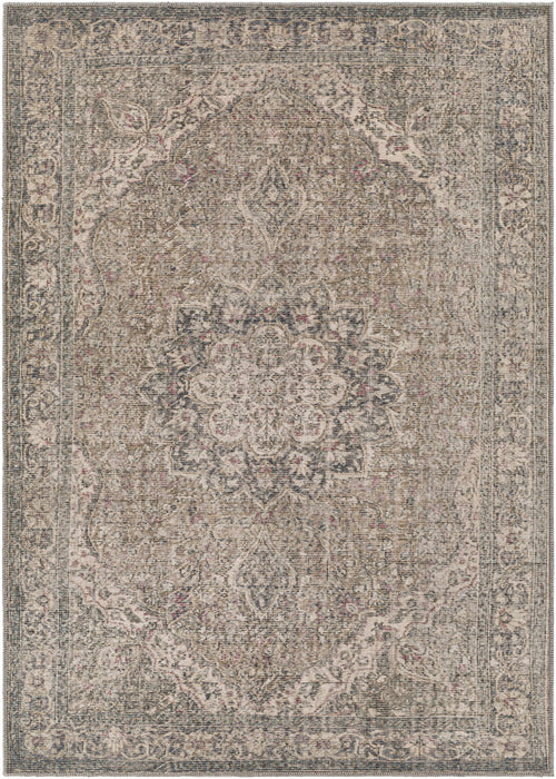 Dusty Sage Greenpoint Medallion Washable Area Rug