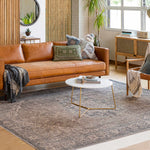 Dusty Sage Greenpoint Medallion Washable Area Rug
