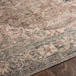 Dusty Sage Greenpoint Medallion Washable Area Rug