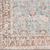 Brown Blue Dauis Vintage Washable Rug