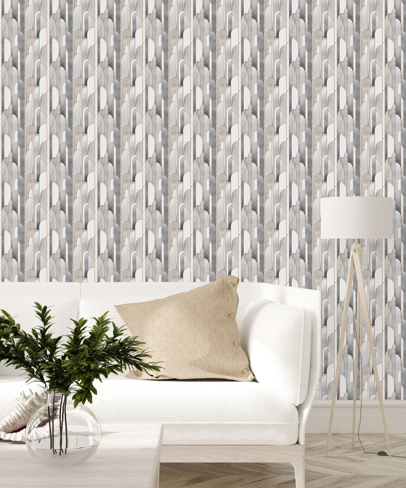 Grey Abstract Design Wallpaper