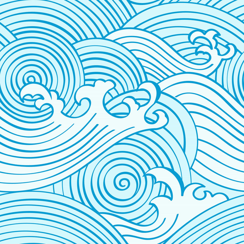 Voguish Curly Waves Wallpaper Fashionable