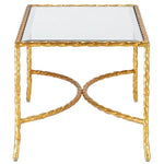 Currey and Company Gilt Twist Rectangular Table 4057 - LOVECUP - 3