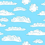 Cute Clouds Pattern Wallpaper