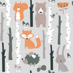 Cute Fox and Bunnies Wallpaper