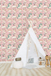 Cute Unicorns, Clouds, Rainbows, and Stars Wallpaper