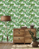Stylish Green Plants Wallpaper Fashionable