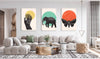 Bohemian Art Set of 3 Prints Modern Wall Art Modern Artwork