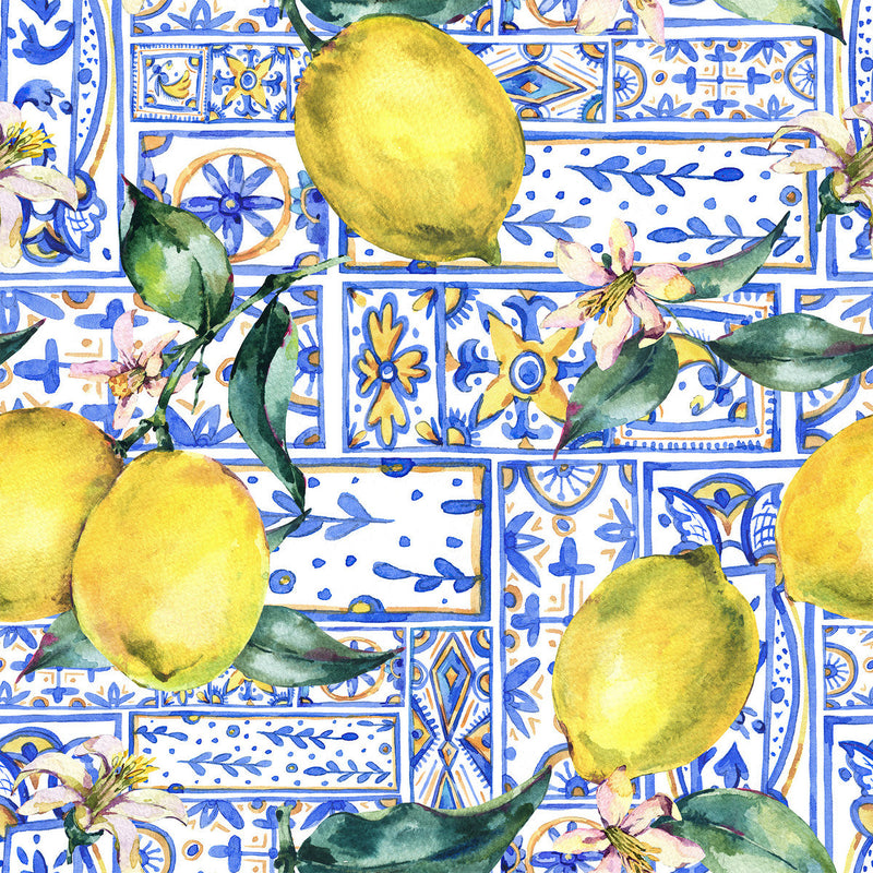 Lemon Pattern Wallpaper