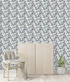 Blue and Green Leaves Wallpaper