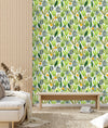 Fashionable Brightly Leaves Wallpaper Chic