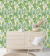 Yellow Flowers with Green Leaves Wallpaper