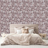 Stylish Beige Wallpaper with Flowers Smart