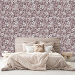 Stylish Beige Wallpaper with Flowers Smart