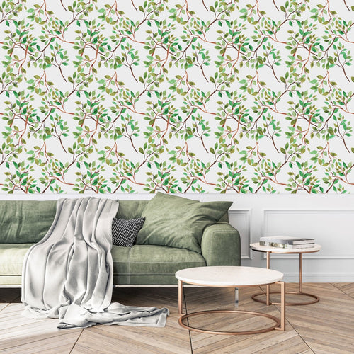 Modish Tree Branches Wallpaper Chic