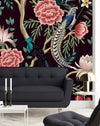 Exotic Birds on Dark Wallpaper