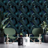 Dark Palm Leaves Wallpaper