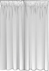 Rod Pocket Curtains in Belmont Mist Pale Gray Floral Damask