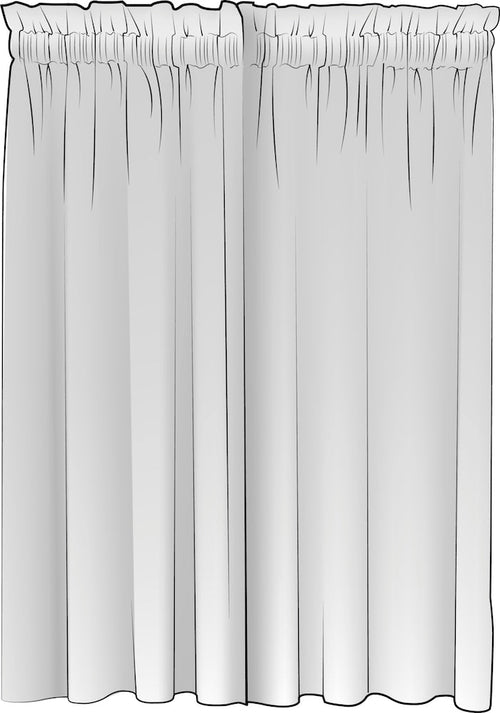 Rod Pocket Curtains in Farmhouse Black Ticking Stripe