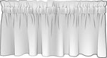 Tailored Valance in Meru Potters Wheel Terracotta Brown Safari Animal Toile