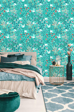 Doves and Flowers Wallpaper