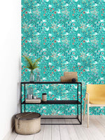 Doves and Flowers Wallpaper