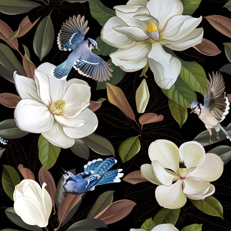 Birds and Flowers Wallpaper