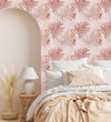 Beige Palm Leaves Wallpaper